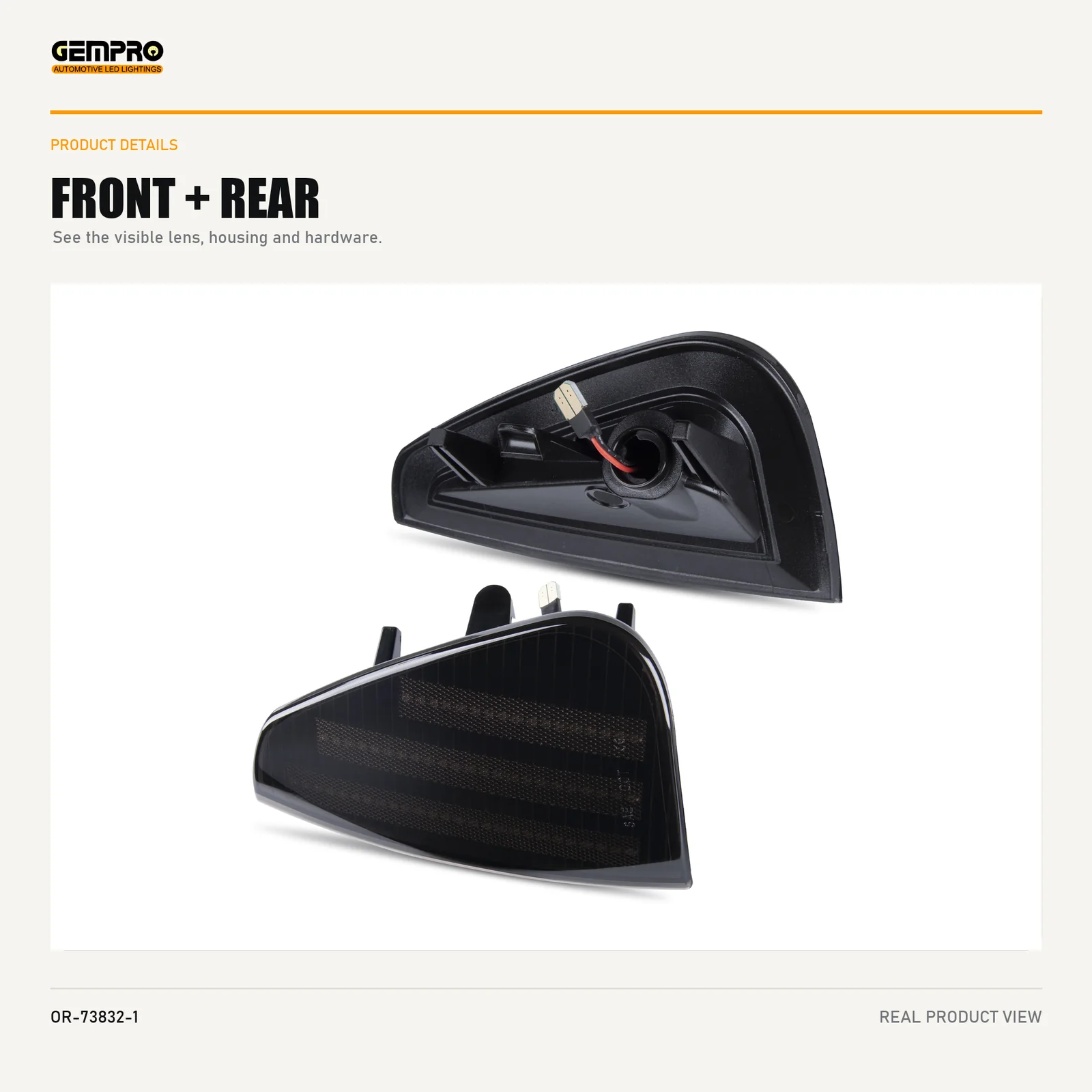 GEMPRO OR-73832-1 front and rear housing view