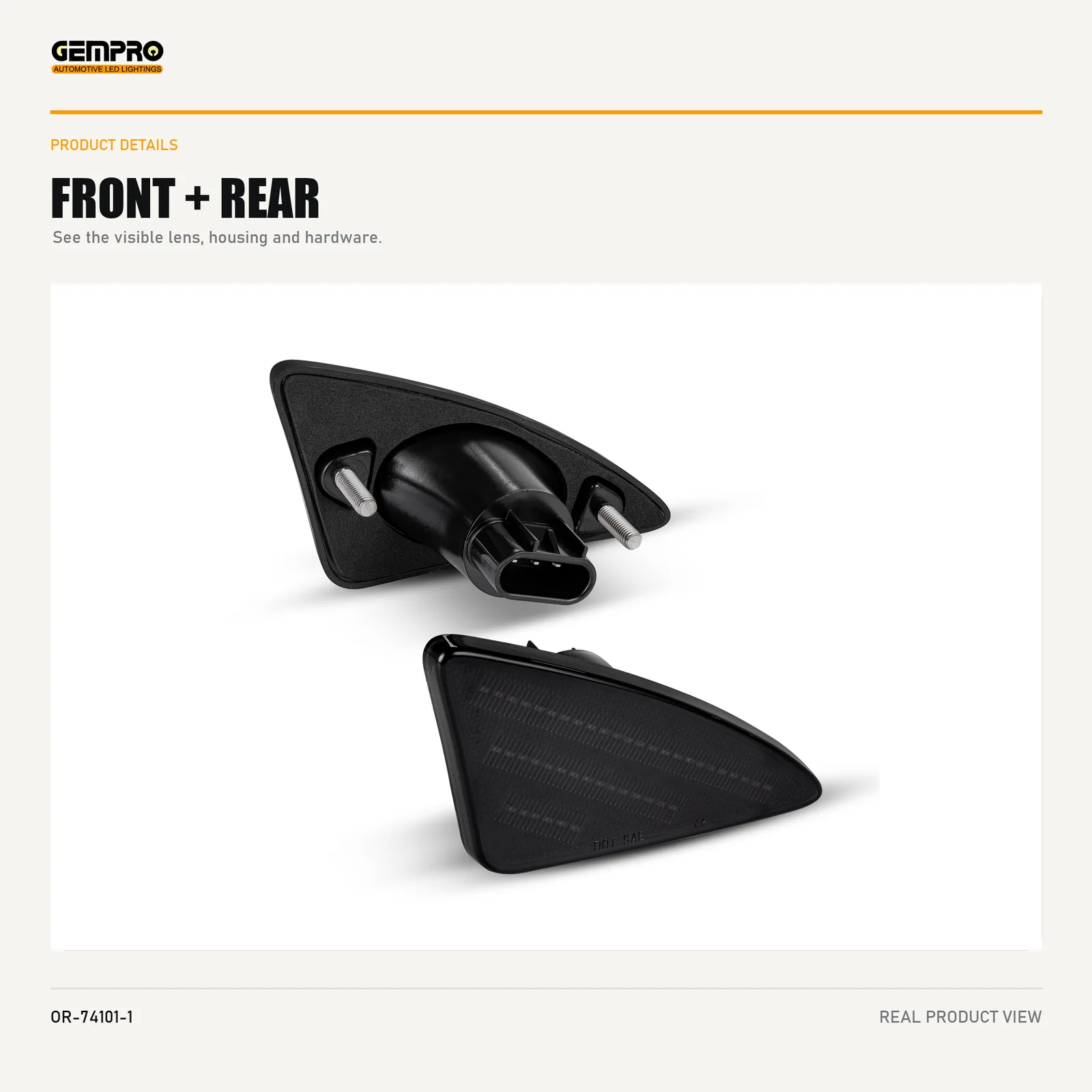 GEMPRO OR-74101-1 front and rear housing view