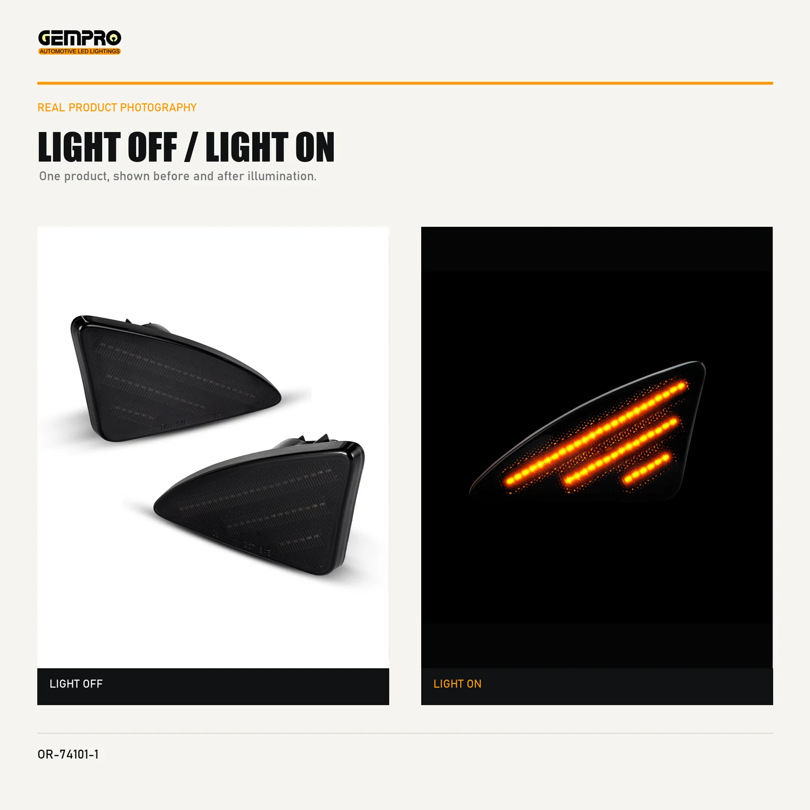 GEMPRO OR-74101-1 light off and light on