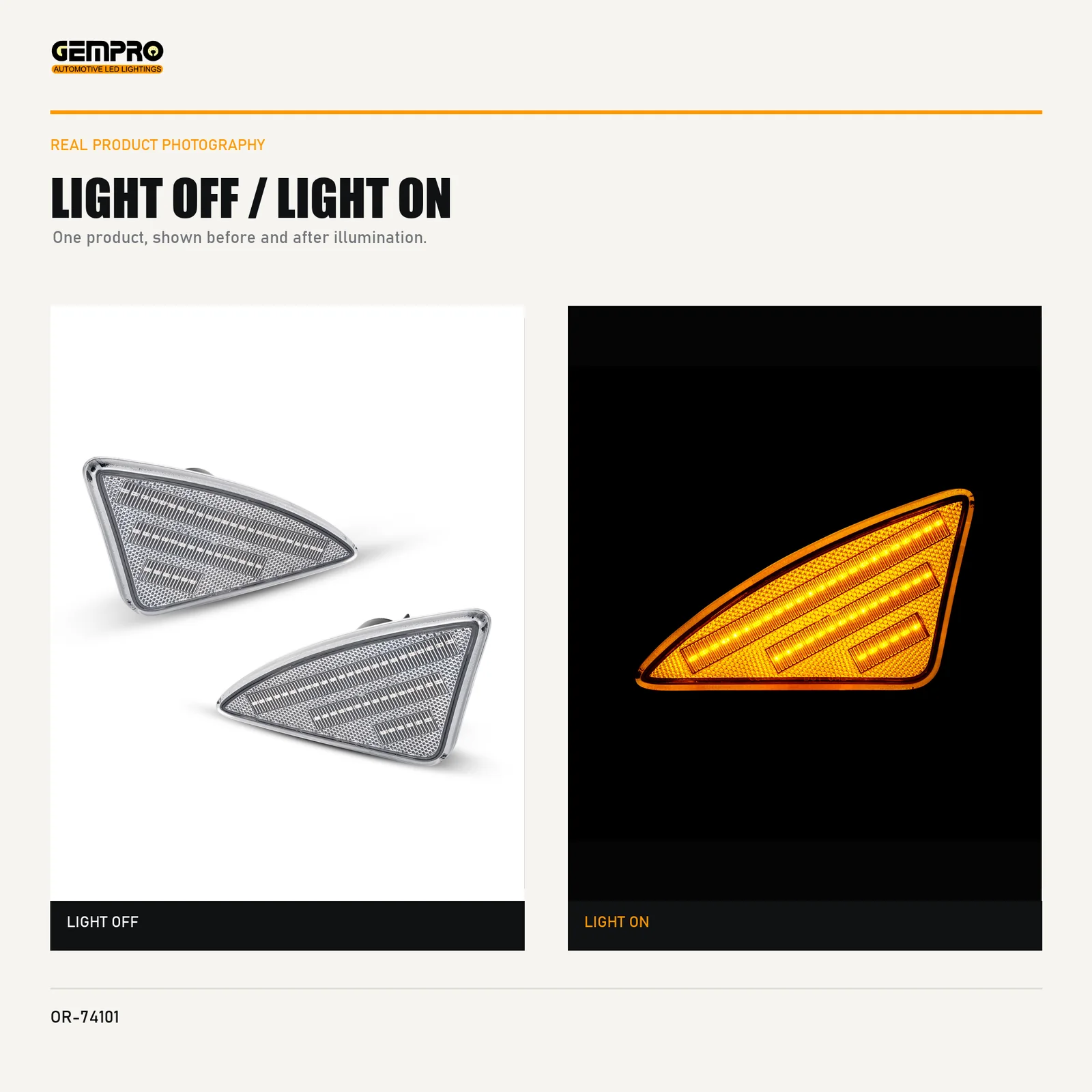 GEMPRO OR-74101 light off and light on