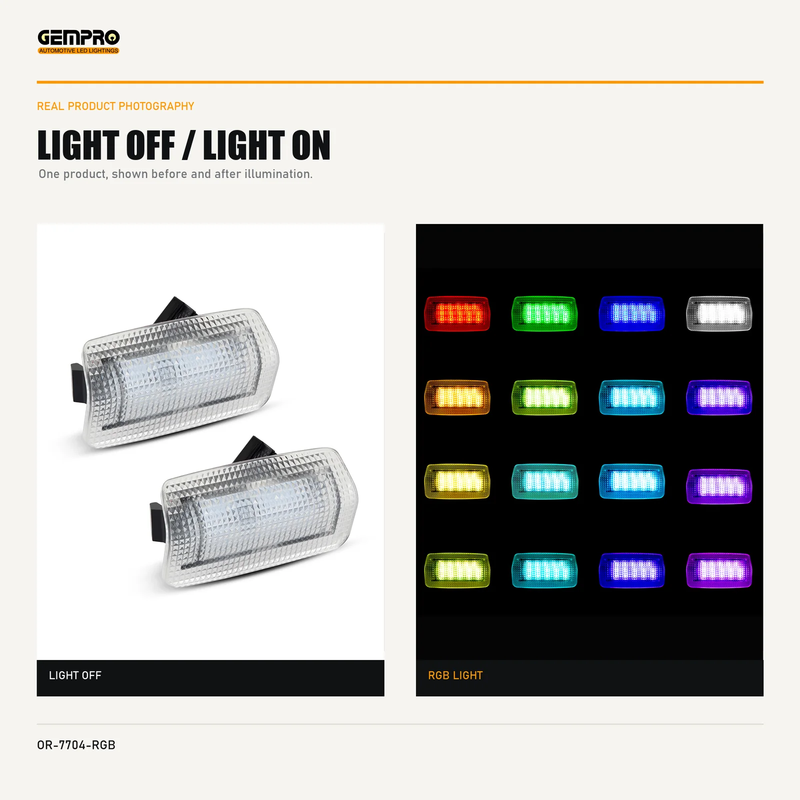 GEMPRO OR-7704-RGB light off and light on