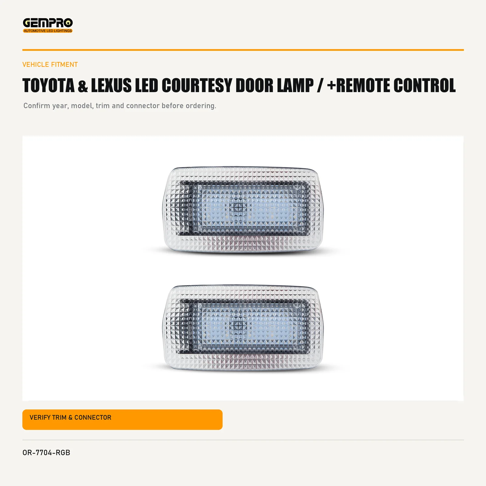 GEMPRO OR-7704-RGB fitment check graphic