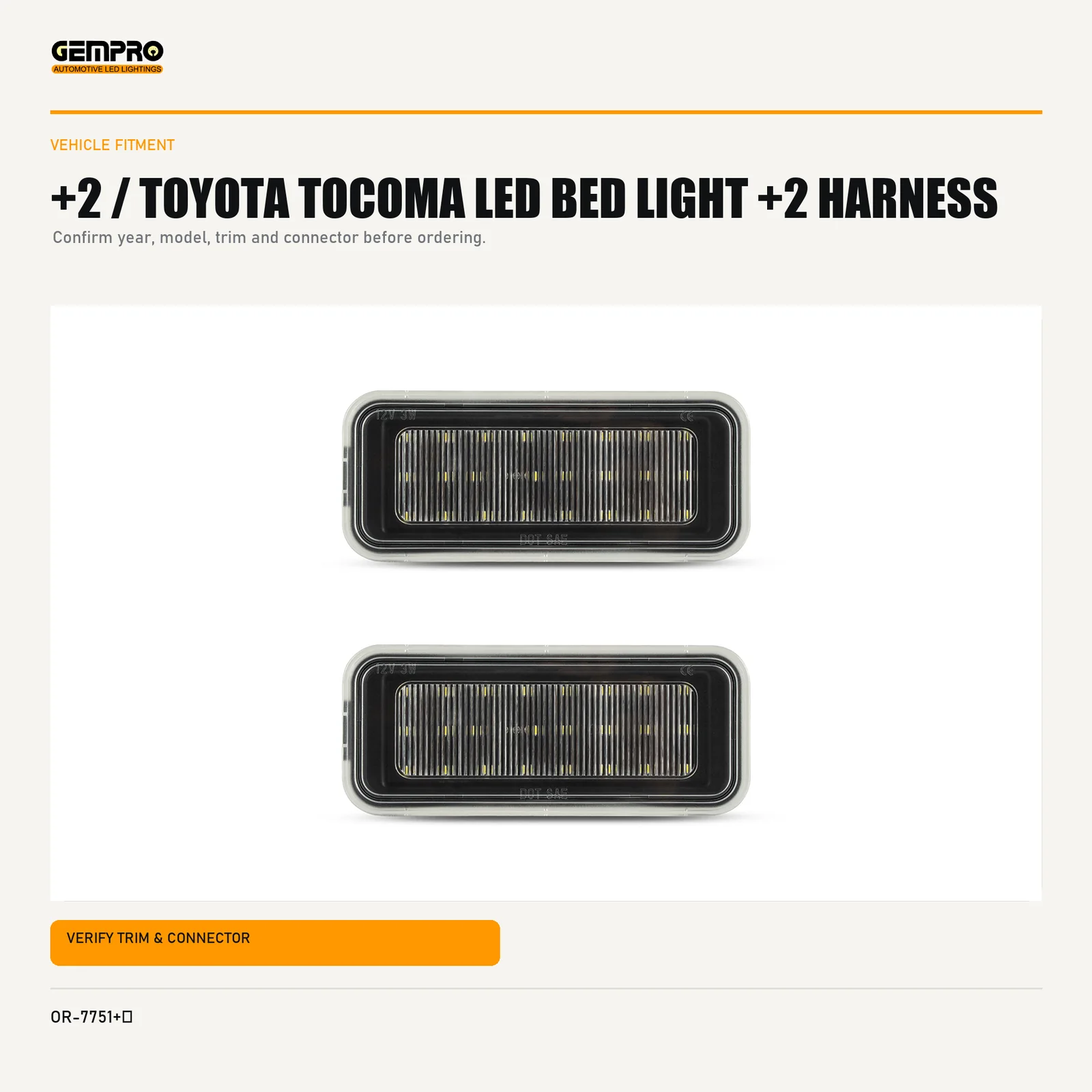 GEMPRO OR-7751+HARNESS fitment check graphic