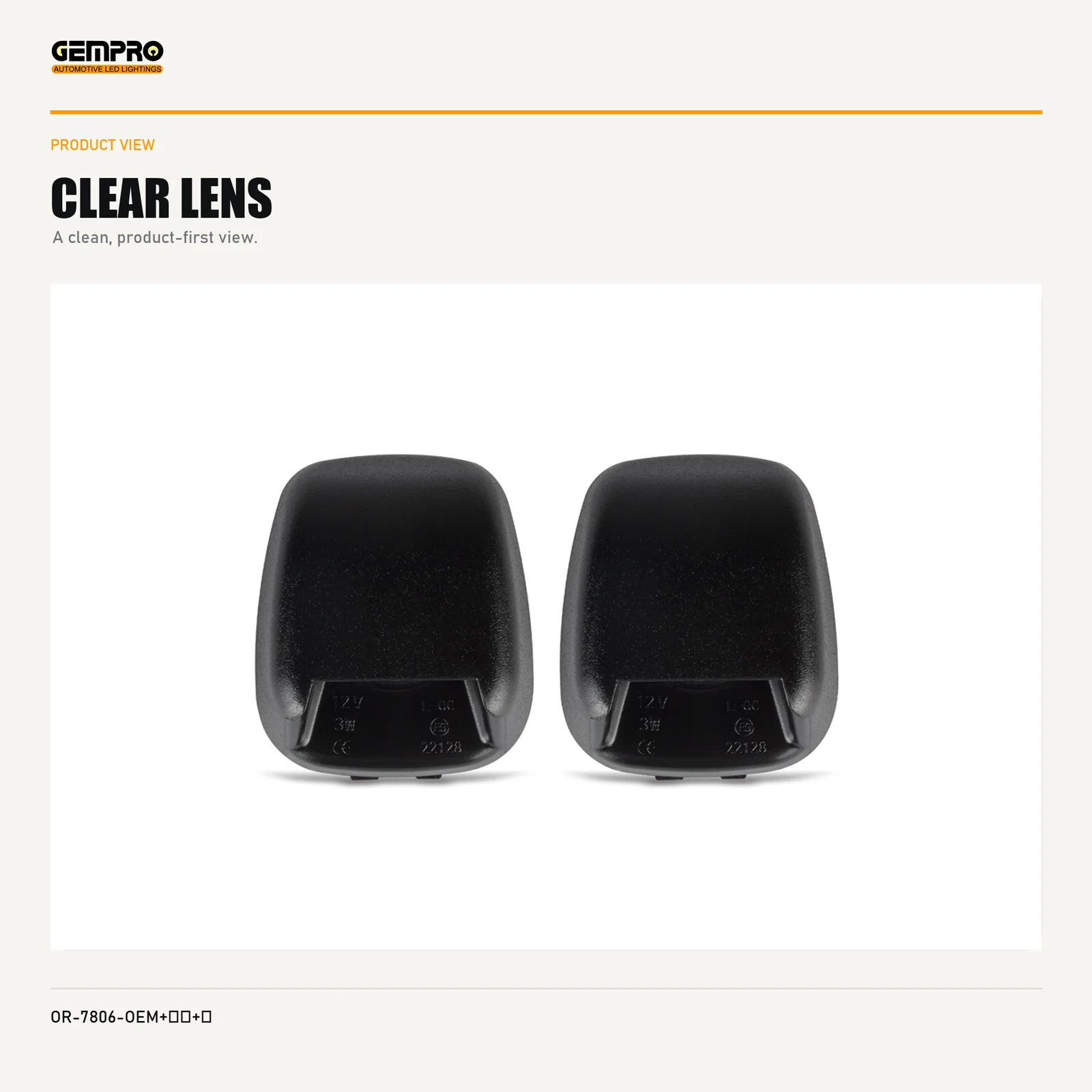 GEMPRO OR-7806-OEM+BULBS+HARNESS product angle view