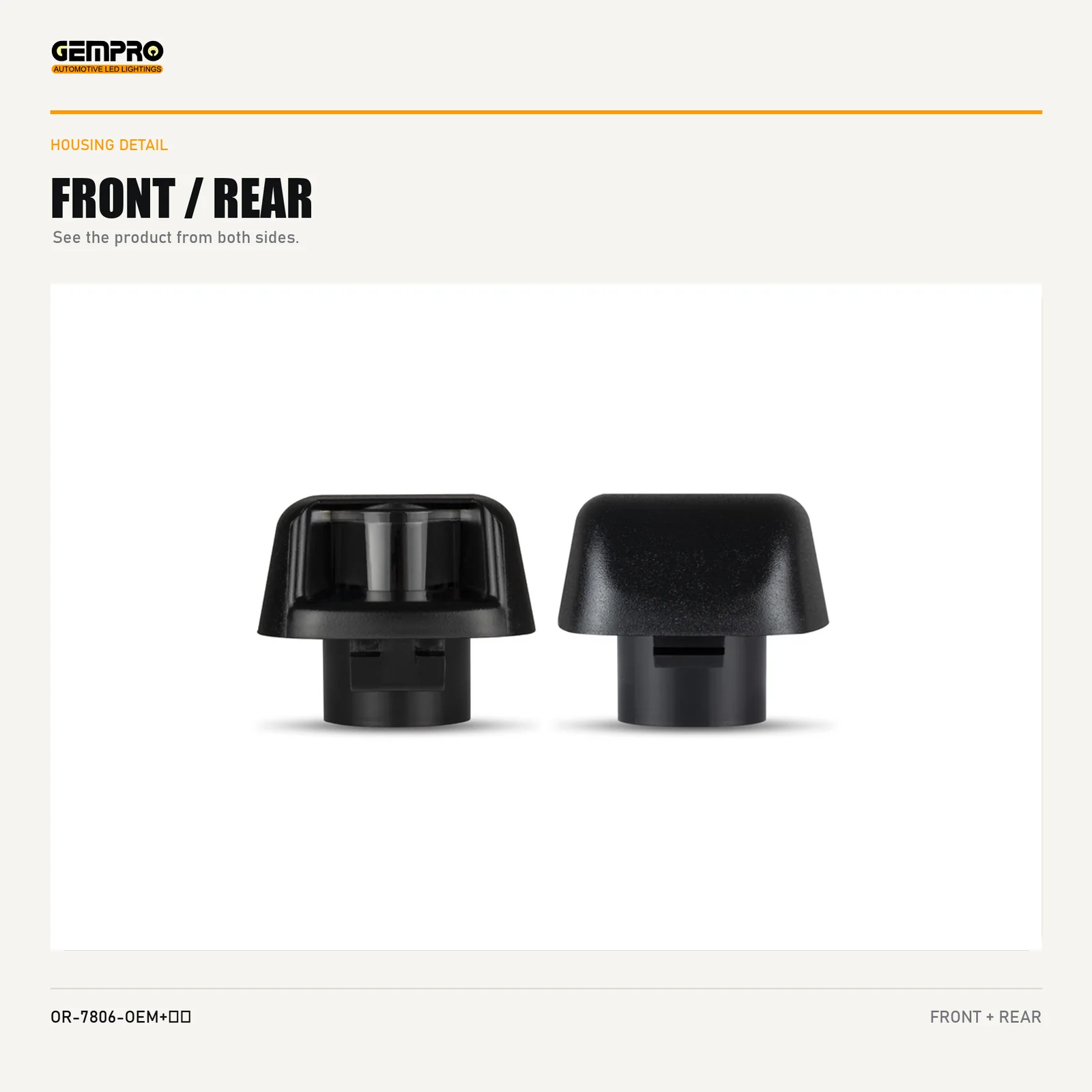 GEMPRO OR-7806-OEM+BULBS housing detail
