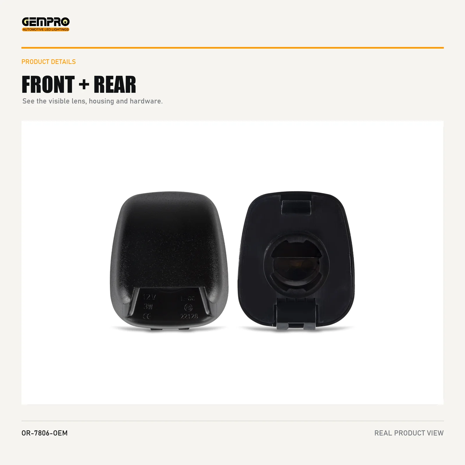 GEMPRO OR-7806-OEM front and rear housing view