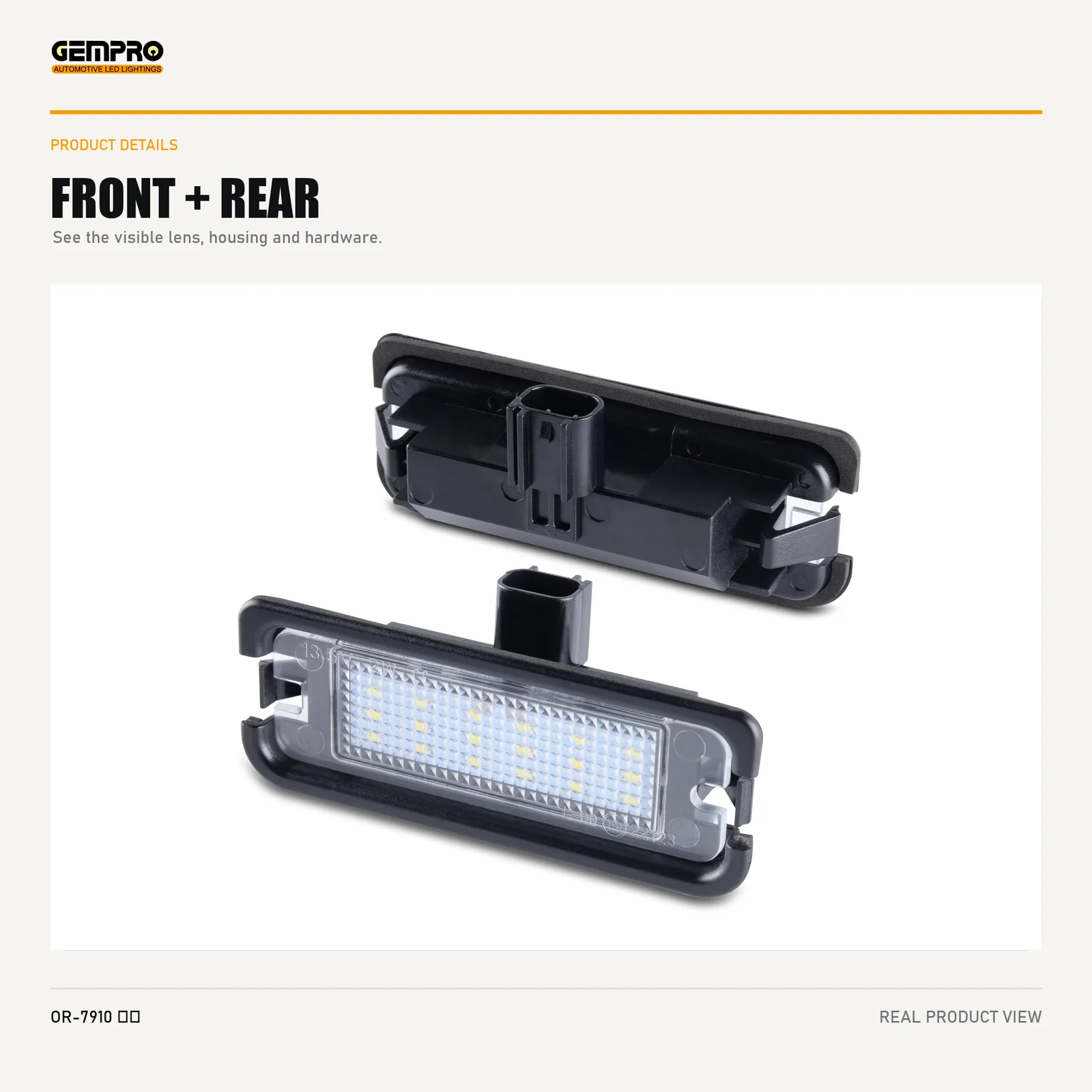 GEMPRO OR-7910-BLACK-PCB front and rear housing view