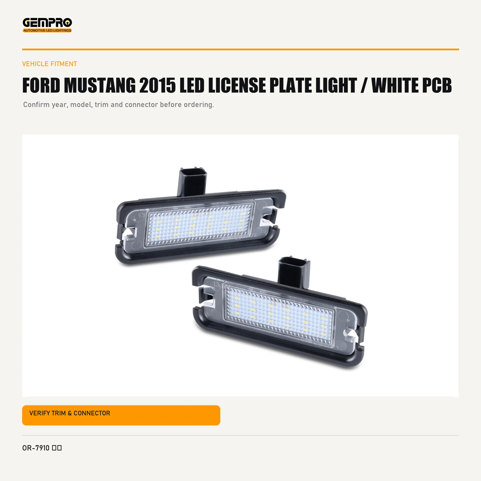 GEMPRO OR-7910-WHITE-PCB fitment check graphic