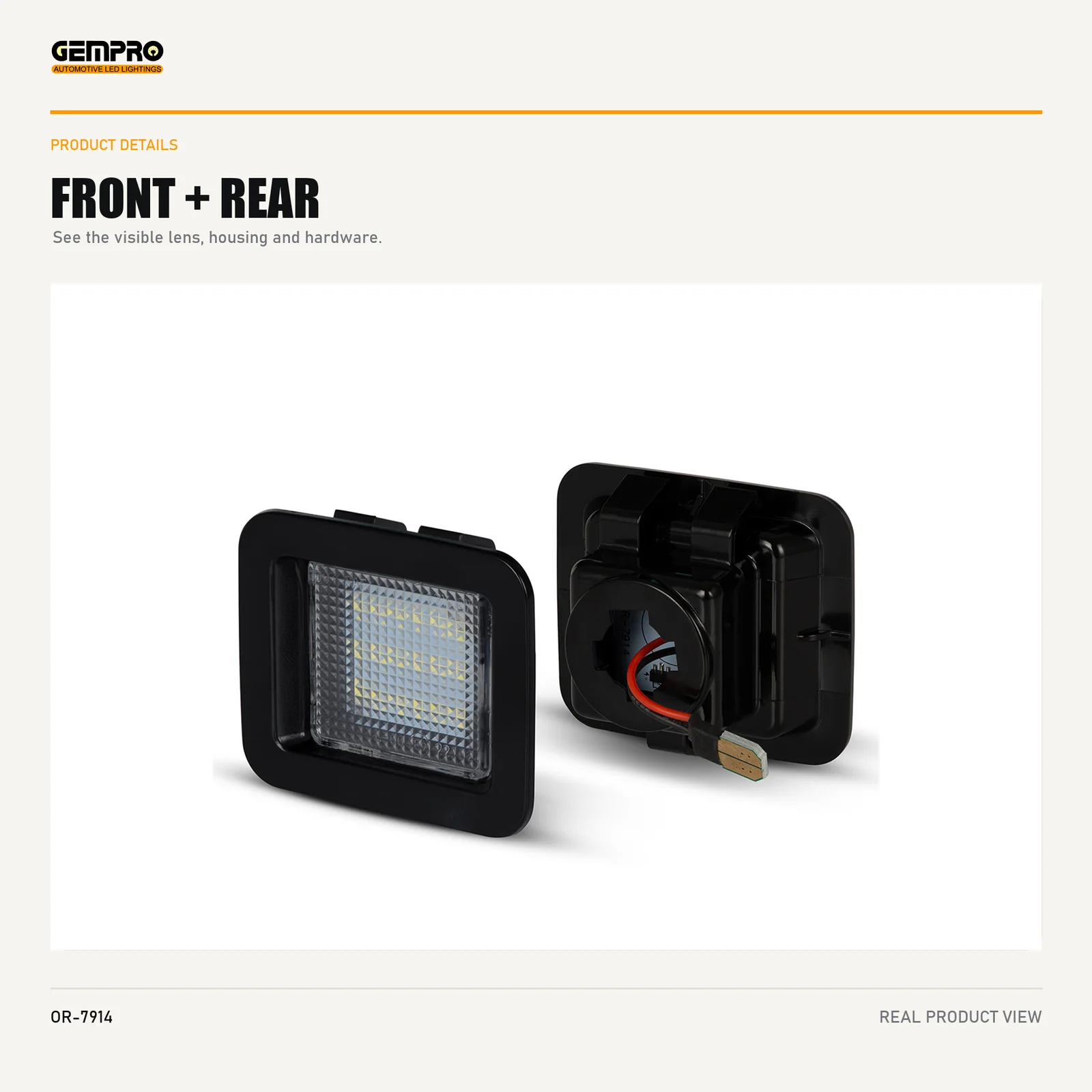 GEMPRO OR-7914 front and rear housing view