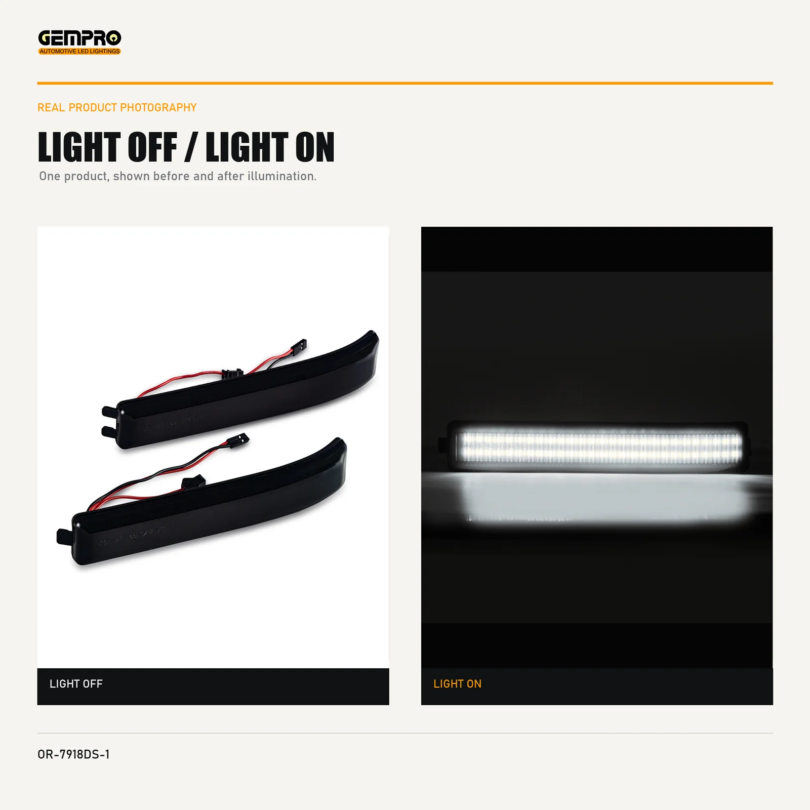 GEMPRO OR-7918DS-1 light off and light on
