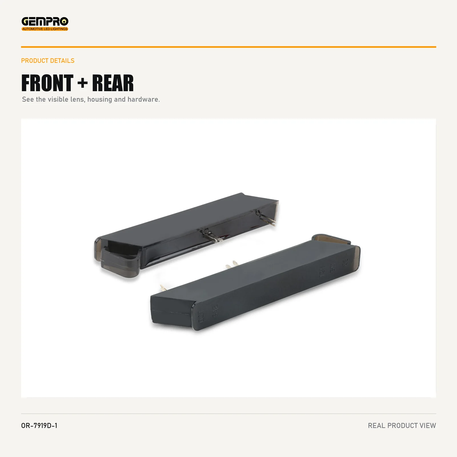 GEMPRO OR-7919D-1 front and rear housing view