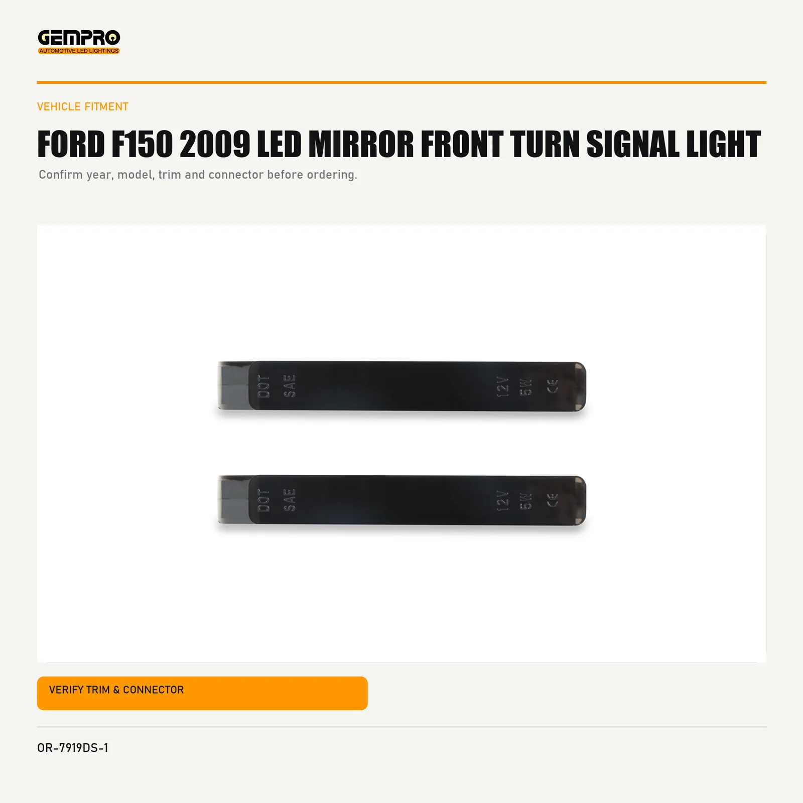 GEMPRO OR-7919DS-1 fitment check graphic