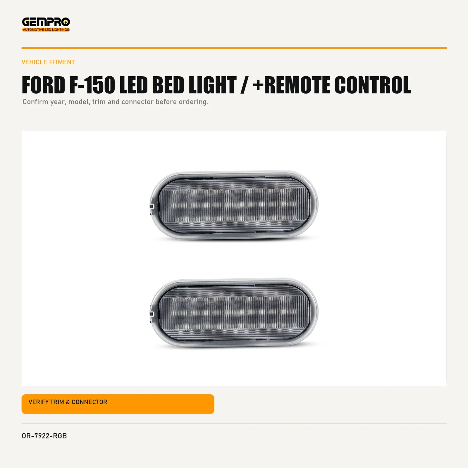 GEMPRO OR-7922-RGB fitment check graphic