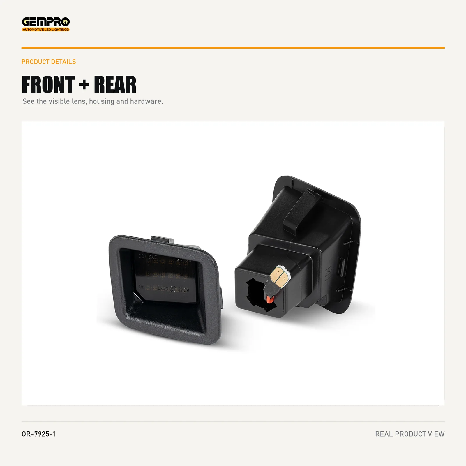 GEMPRO OR-7925-1 front and rear housing view