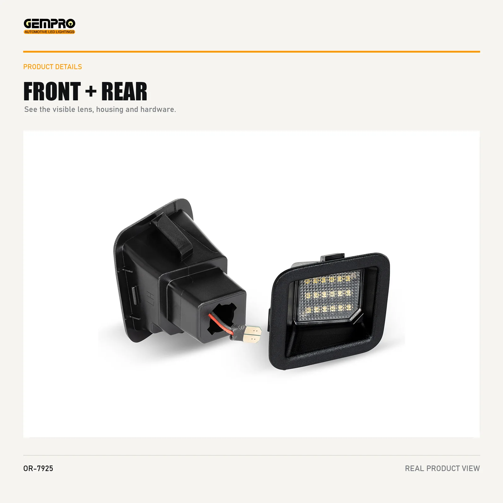 GEMPRO OR-7925 front and rear housing view