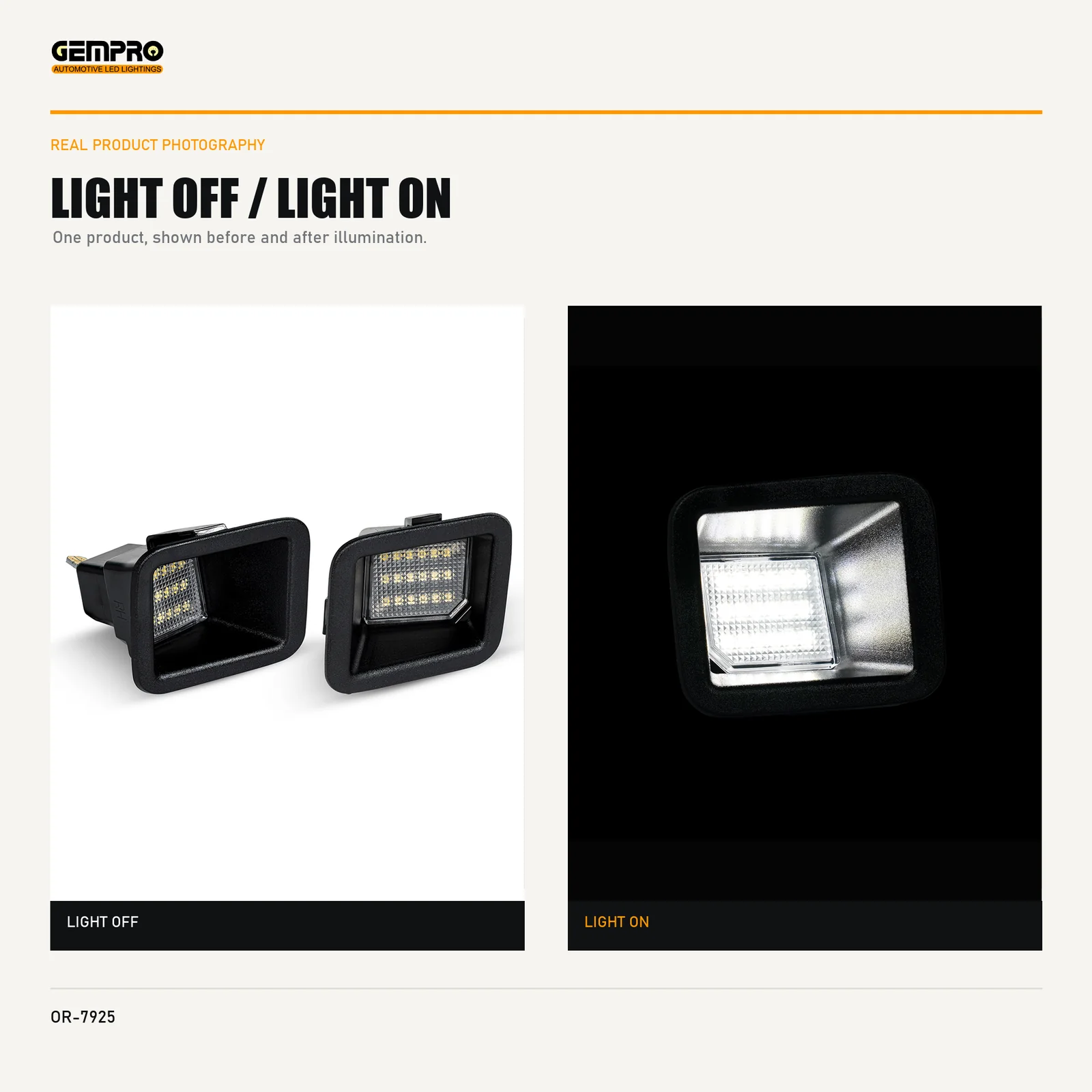 GEMPRO OR-7925 light off and light on