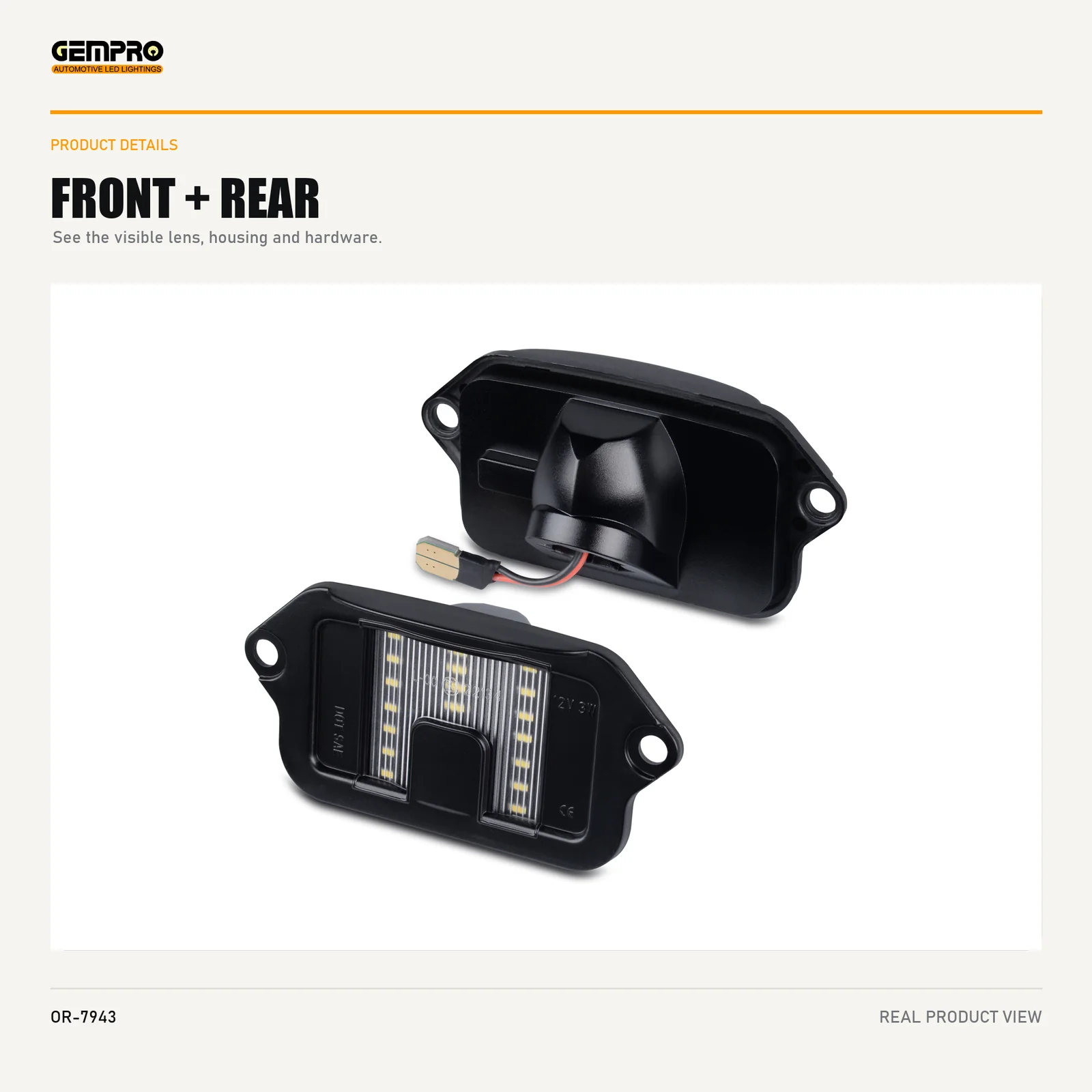 GEMPRO OR-7943 front and rear housing view