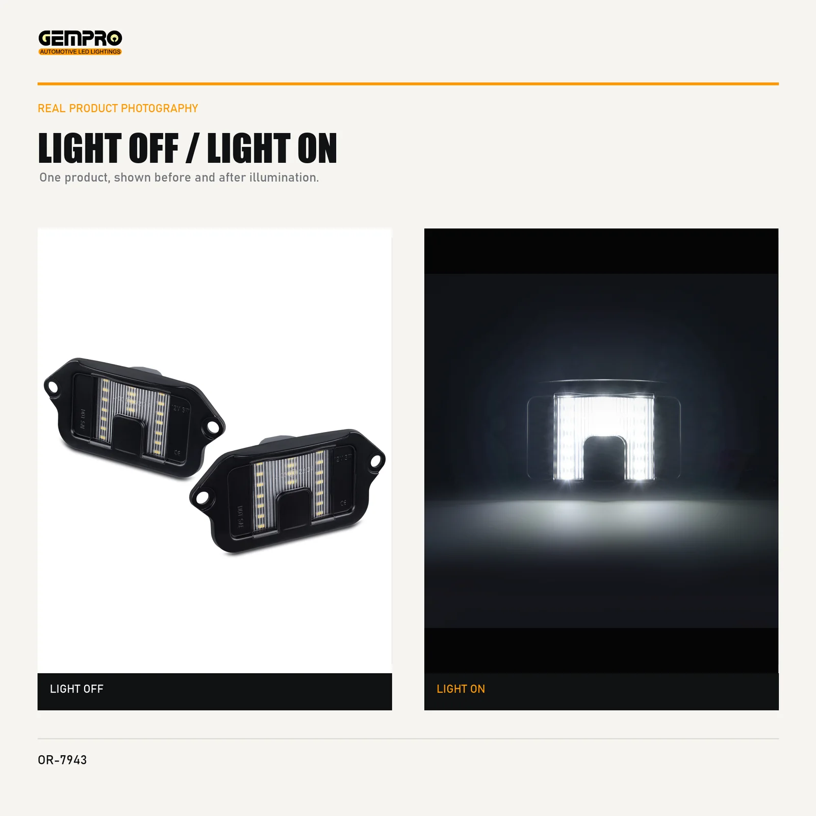 GEMPRO OR-7943 light off and light on