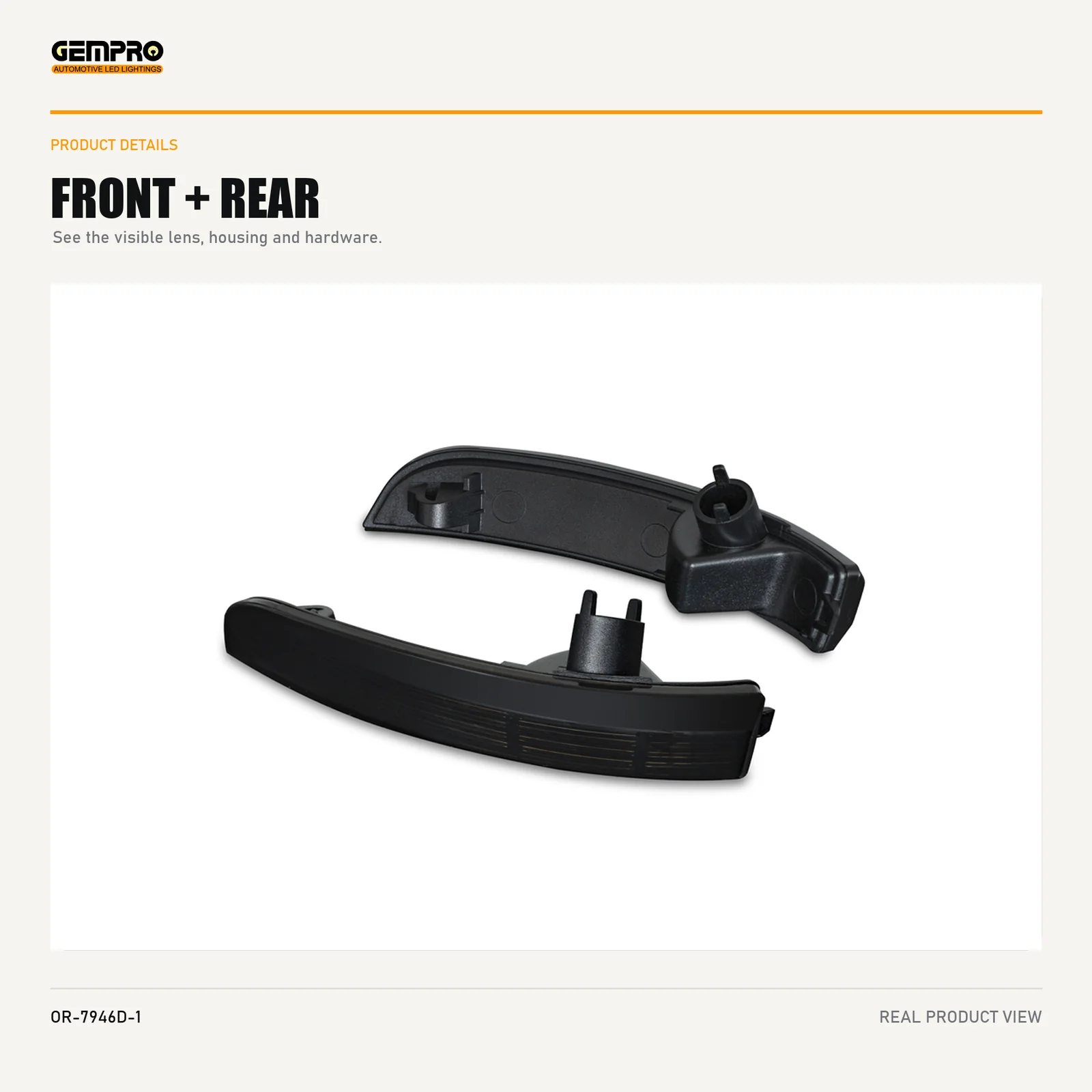 GEMPRO OR-7946D-1 front and rear housing view