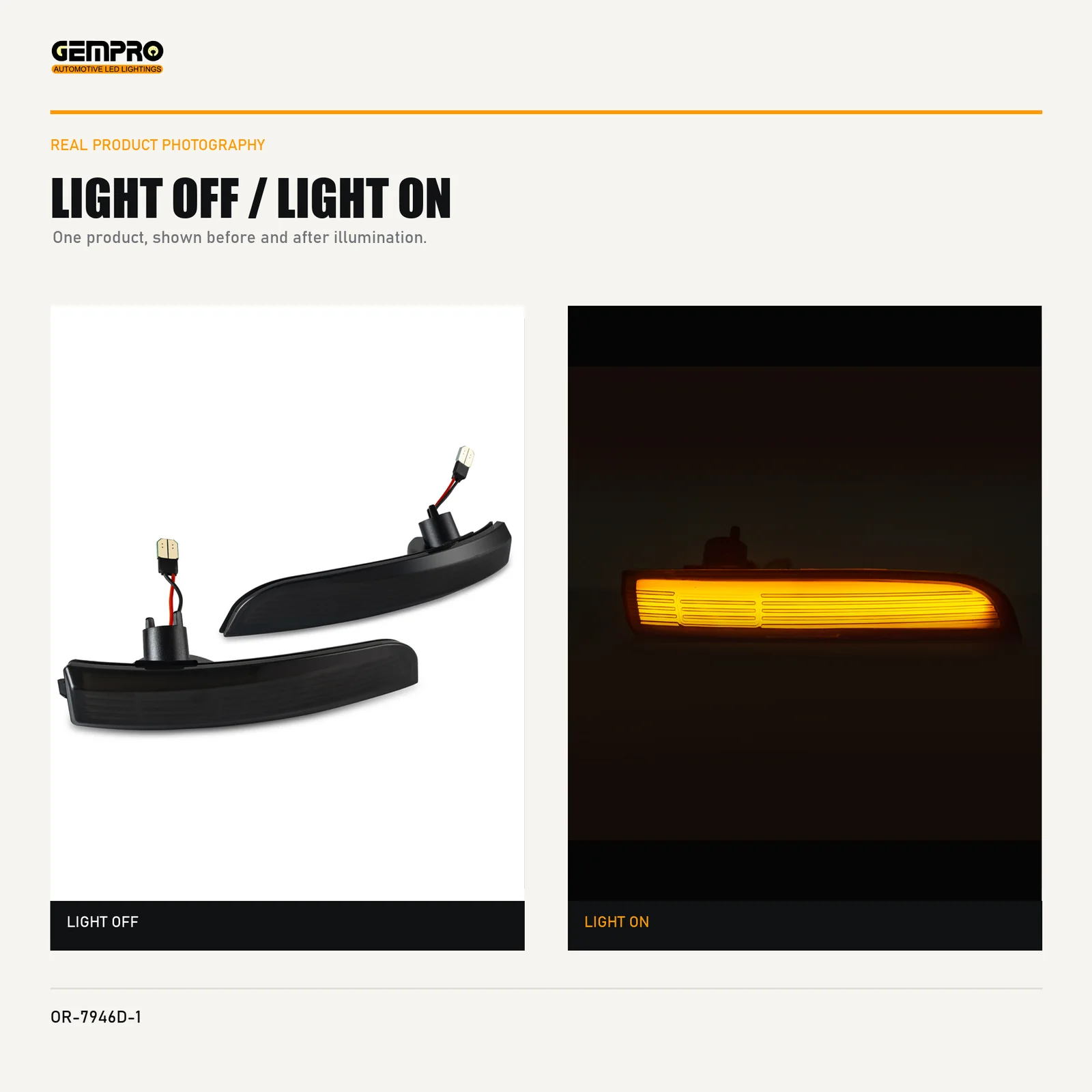 GEMPRO OR-7946D-1 light off and light on