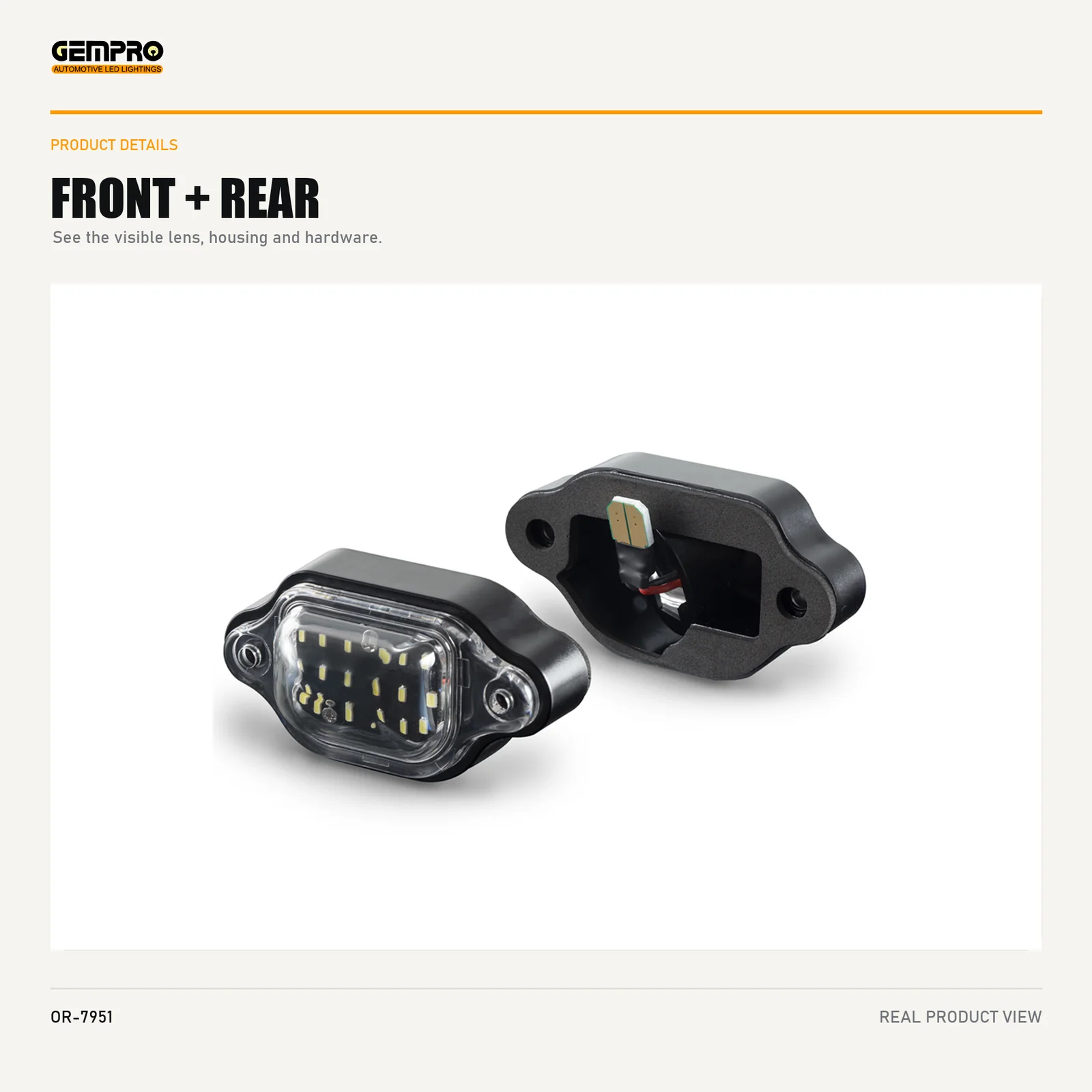 GEMPRO OR-7951 front and rear housing view