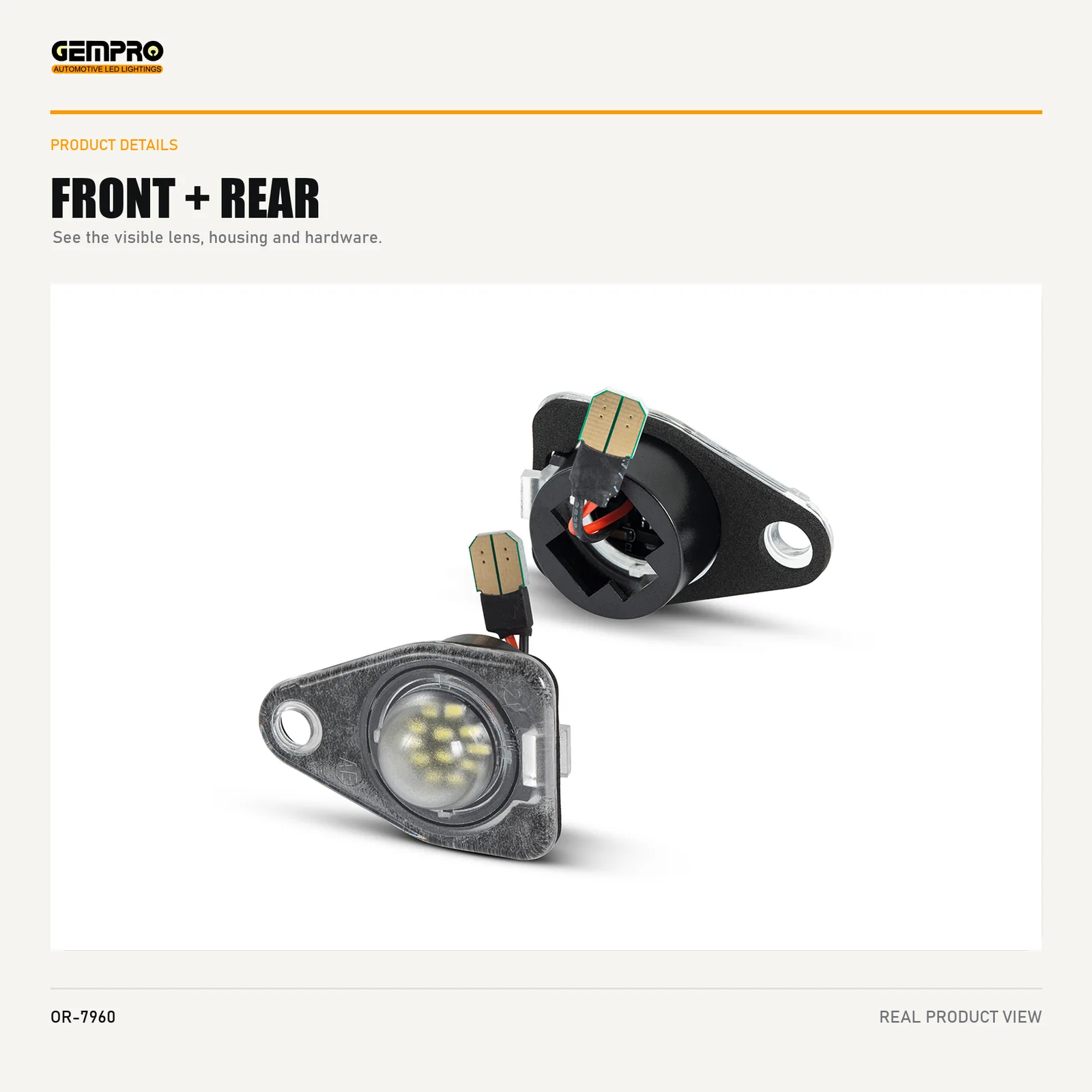GEMPRO OR-7960 front and rear housing view