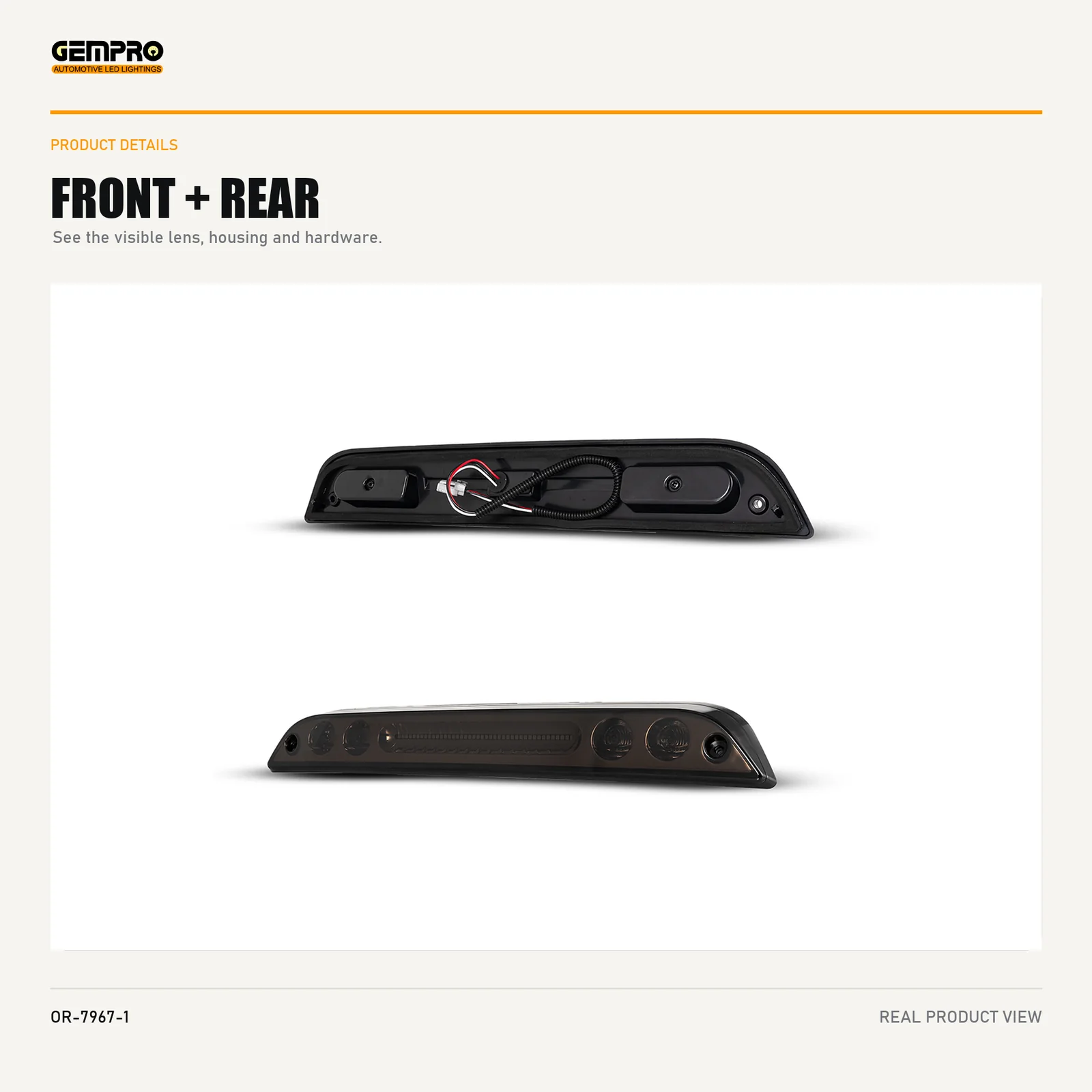 GEMPRO OR-7967-1 front and rear housing view