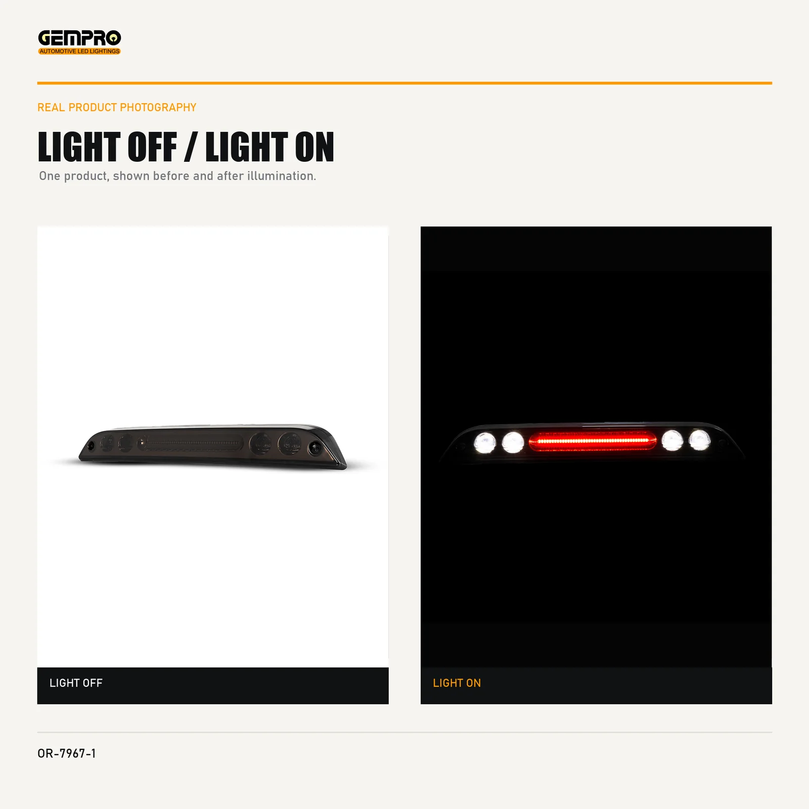 GEMPRO OR-7967-1 light off and light on