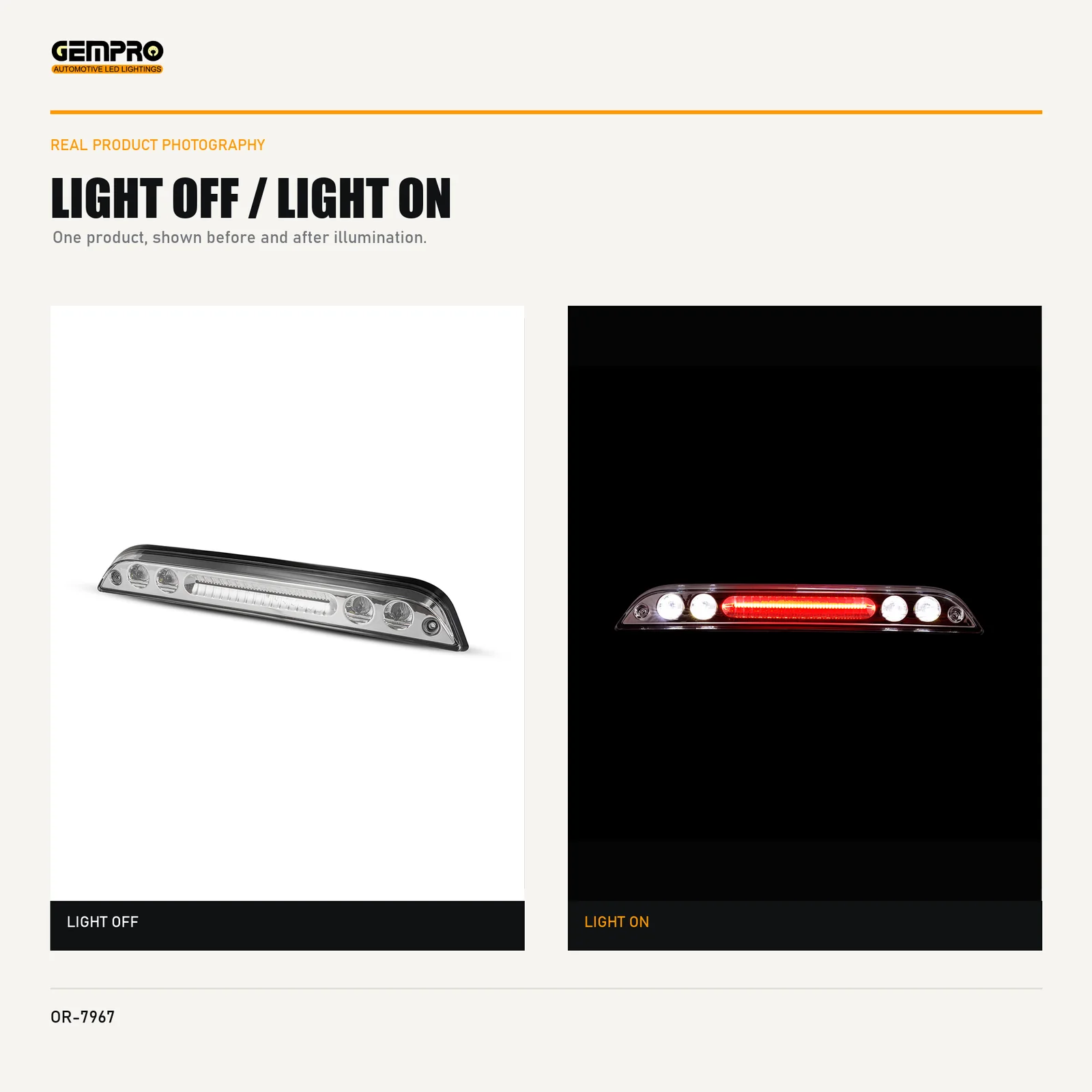 GEMPRO OR-7967 light off and light on
