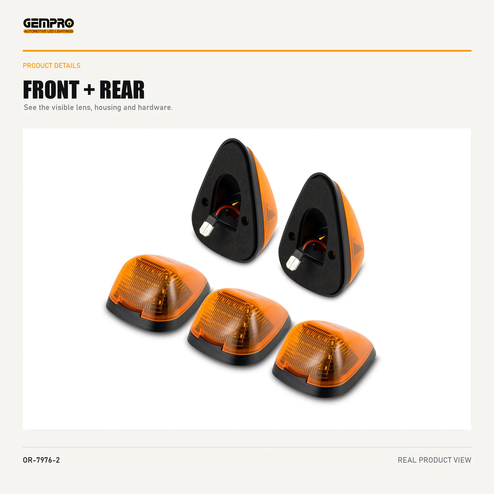 GEMPRO OR-7976-2 front and rear housing view