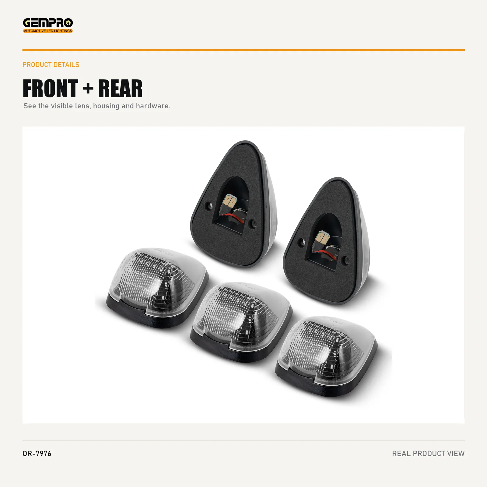 GEMPRO OR-7976 front and rear housing view
