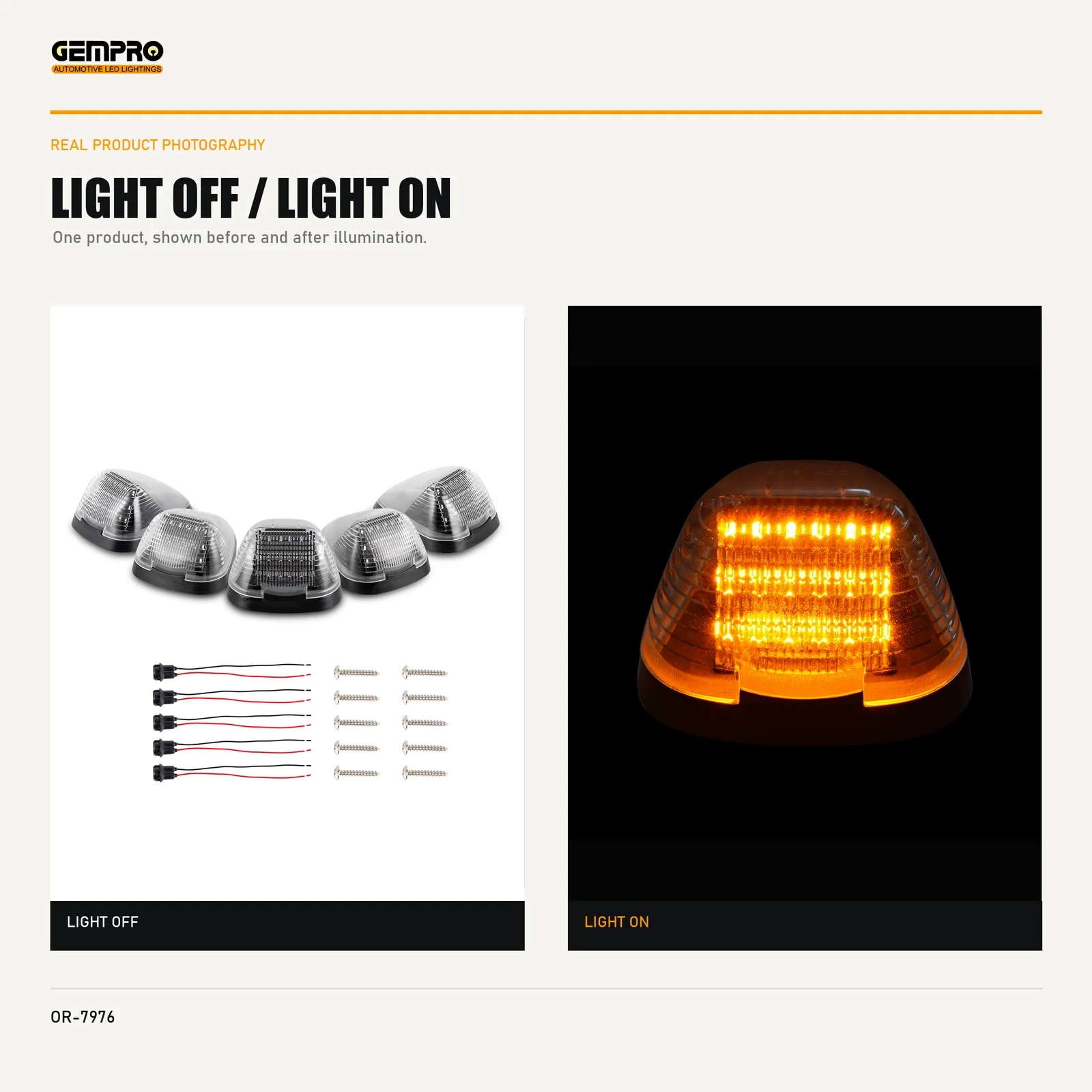GEMPRO OR-7976 light off and light on