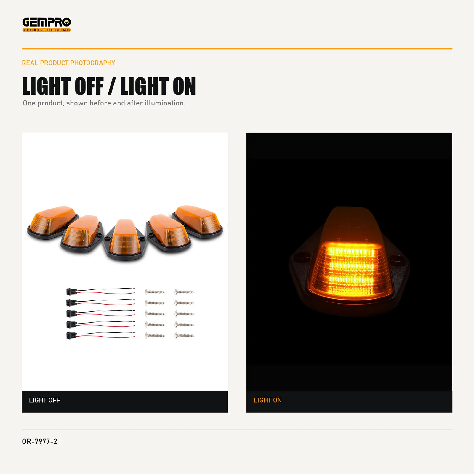 GEMPRO OR-7977-2 light off and light on