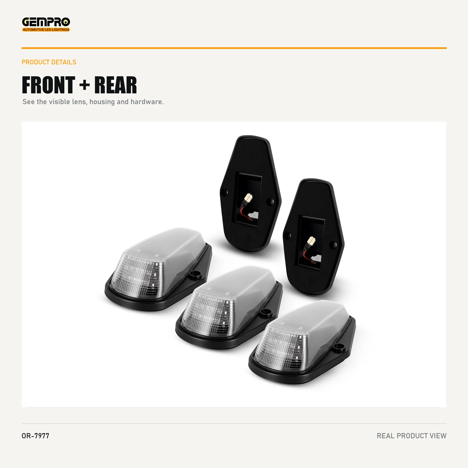 GEMPRO OR-7977 front and rear housing view