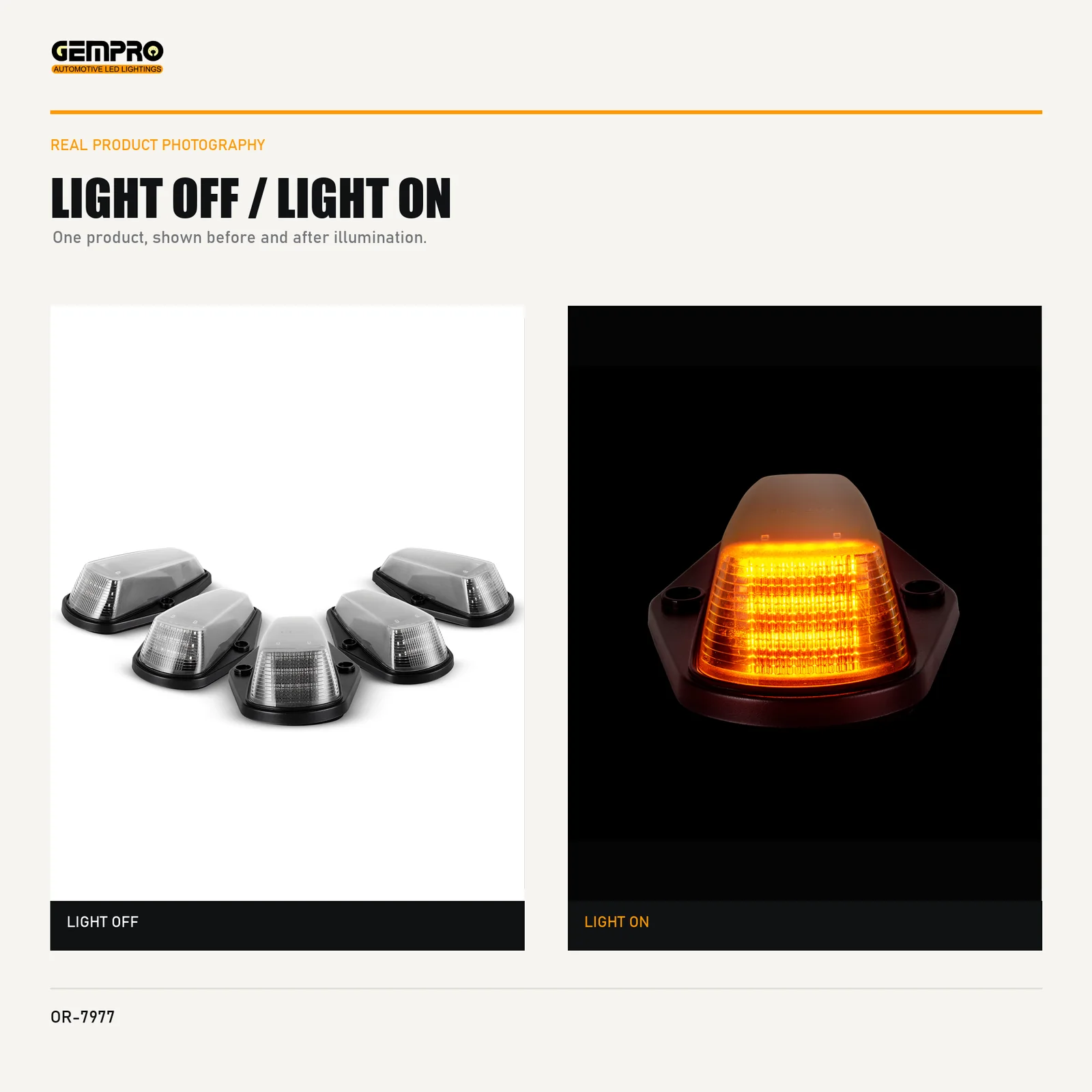 GEMPRO OR-7977 light off and light on